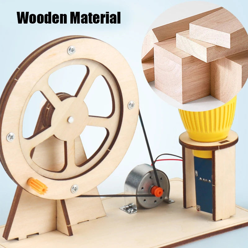 Wooden Hand Generator Science Toy