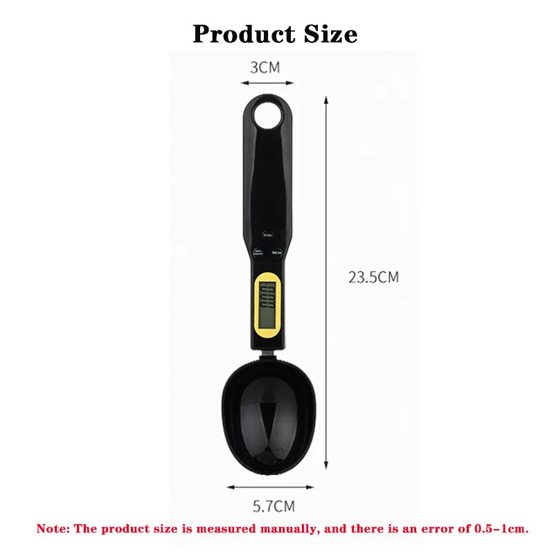 Digital LCD Weight Measuring Spoon - High Precision Kitchen Scale (500g/0.1g)