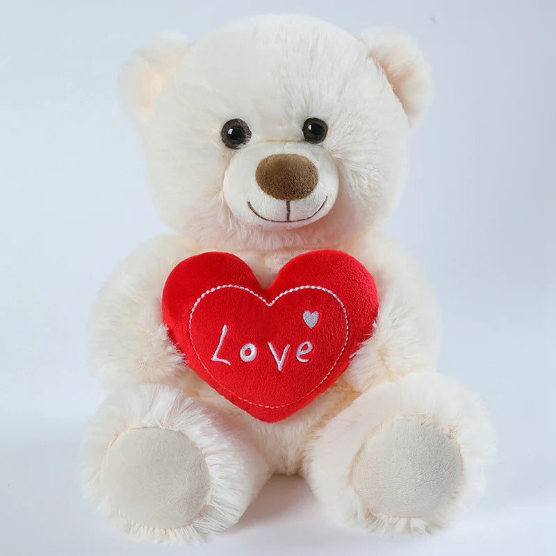 Heart Bear Dog Plush
