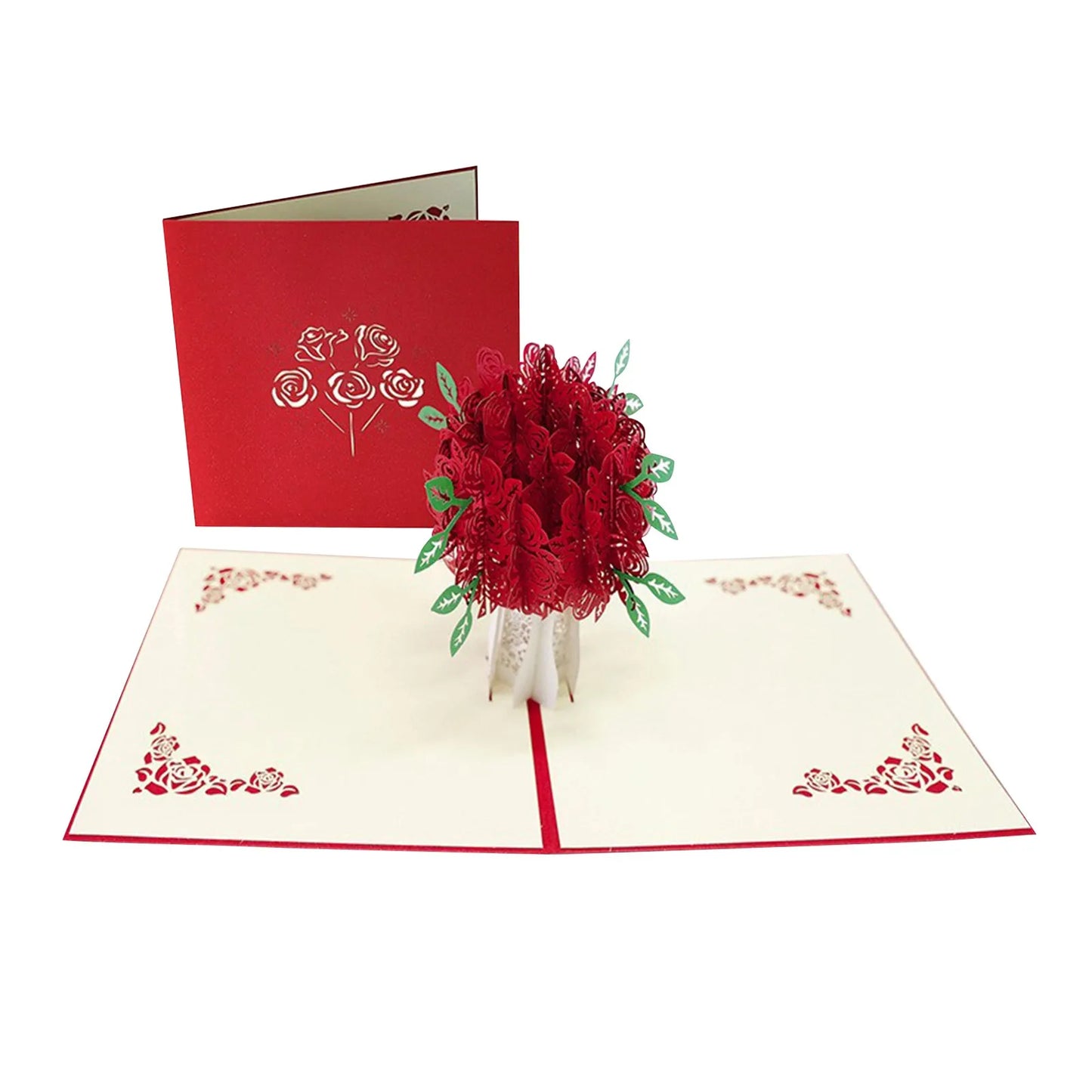 3D Love Postcard Pop-Up Greeting Card for Wedding, Anniversary, Valentine's Day Gift