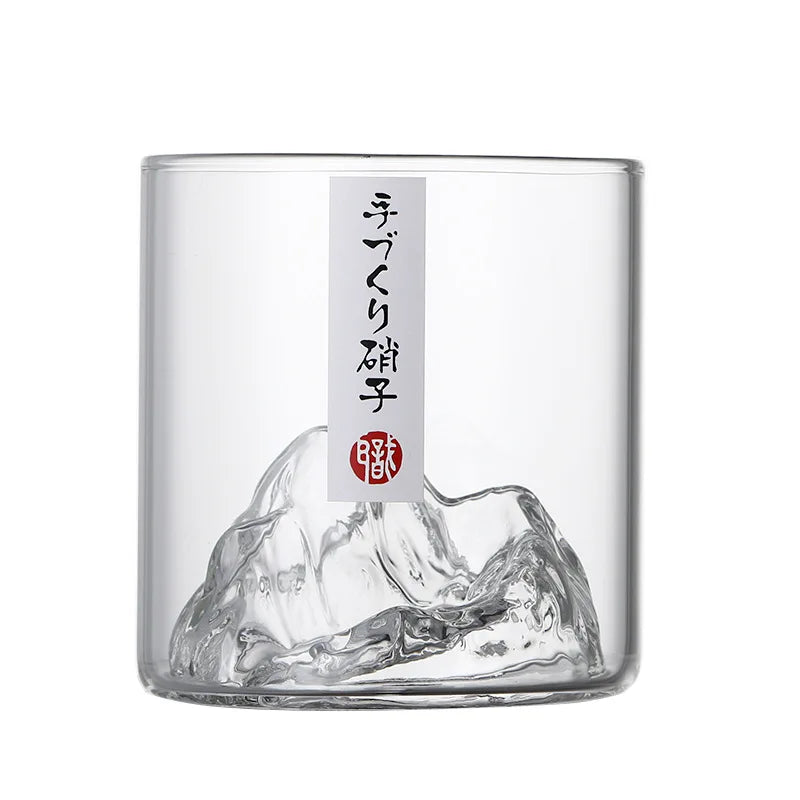 Vintage Mount Fuji Glass Cup