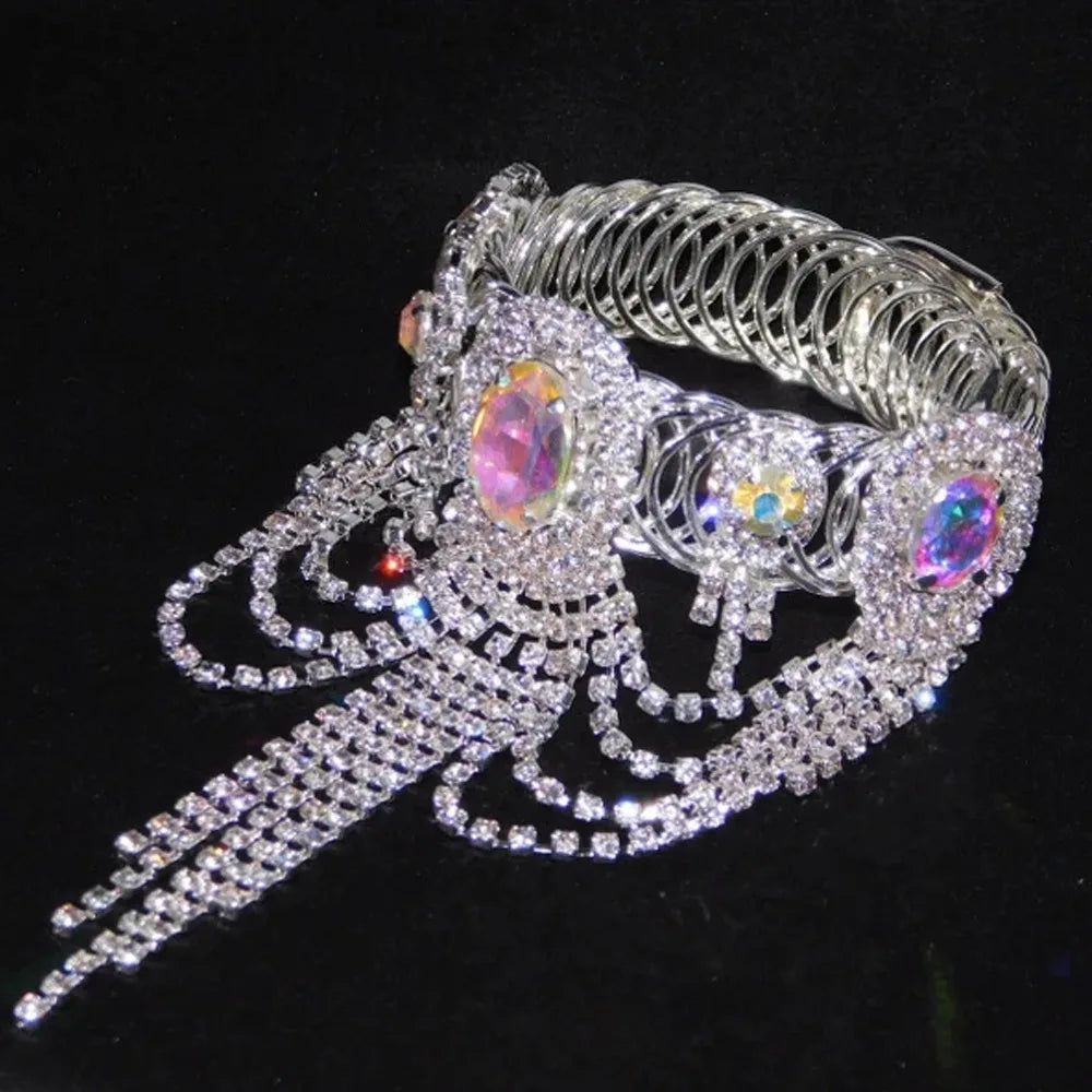 Stonefans Crystal Tassel Arm Chain Bracelet