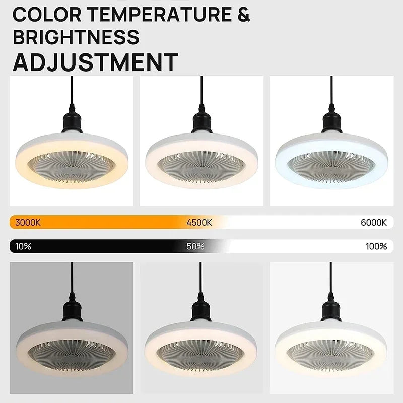 Versatile 3-in-1 Smart Ceiling Fan with Remote Control - Perfect for Bedroom and Living Room Lighting