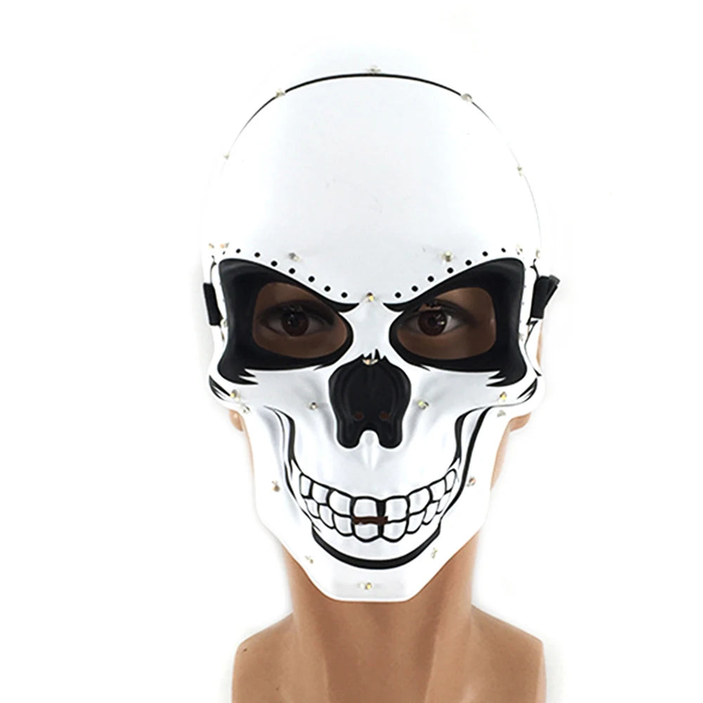 Glow-in-the-Dark Skull Mask: Illuminate Your Halloween