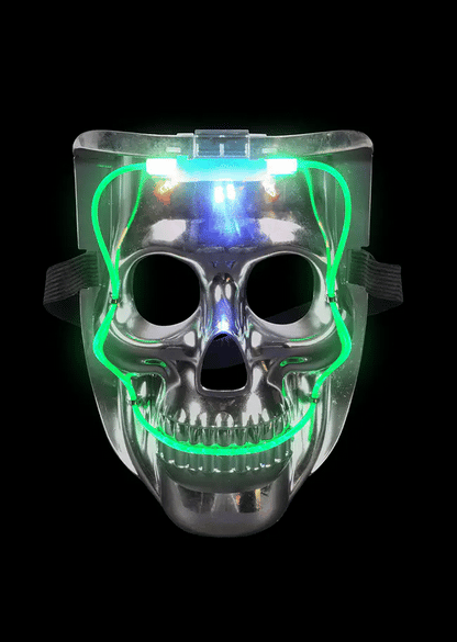 Glow-in-the-Dark Skull Mask: Illuminate Your Halloween
