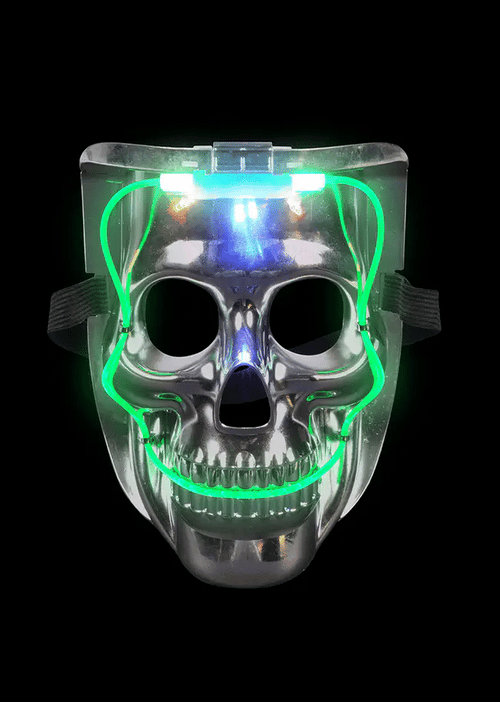 Glow-in-the-Dark Skull Mask: Illuminate Your Halloween