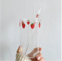 with straw