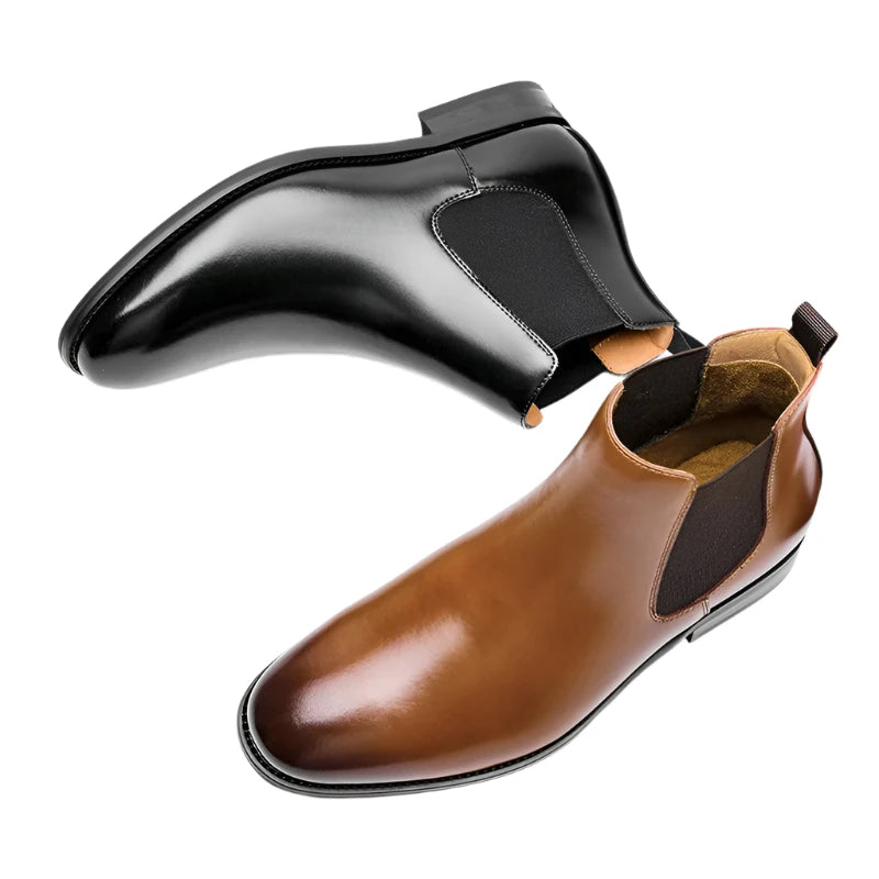 Retro Chelsea Boots – Genuine Leather