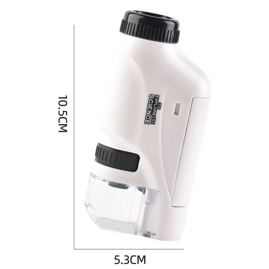 Explore the Microscopic World - Handheld Microscope Kit with LED Light