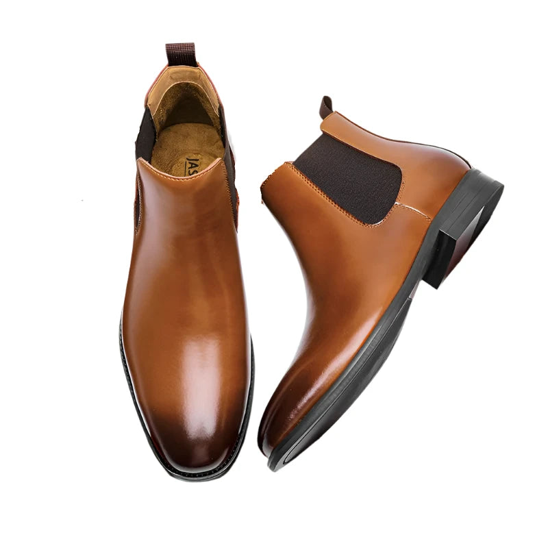 Retro Chelsea Boots – Genuine Leather