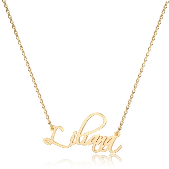Personalized Zirconia Initial Necklace - Custom Crystal Pendant Gift for Mom