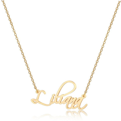 Personalized Zirconia Initial Necklace - Custom Crystal Pendant Gift for Mom