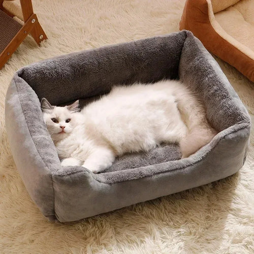 Cozy and Comfortable: Plush Cat Bed