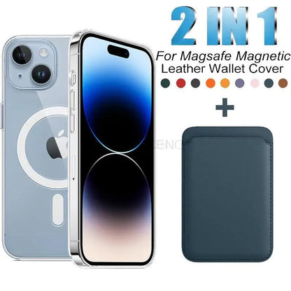 Magnetic Leather Wallet Case: Protect and Organize Your iPhone