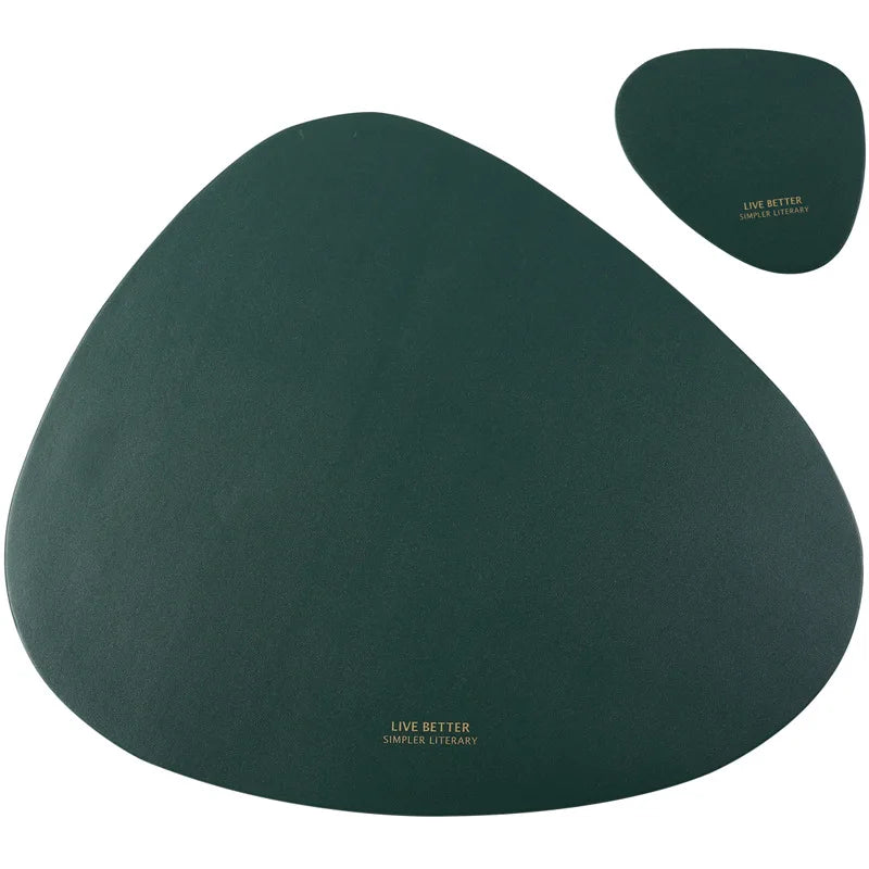 Stylish PU Leather Placemats and Coasters