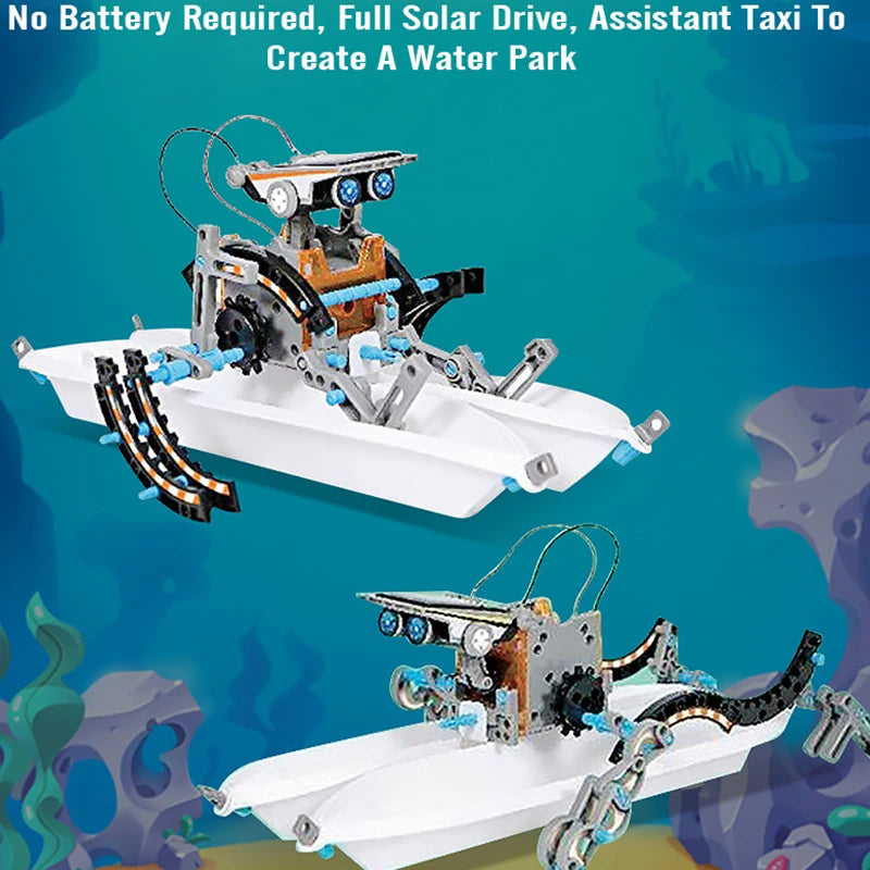 Exciting STEM Solar Robot Kits – 12-in-1 Educational Science Toy for Boys