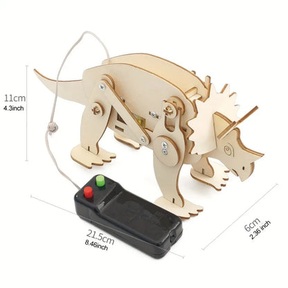 Dinosaur STEM Kit Toys for Kids - 3D Wooden Puzzle Model