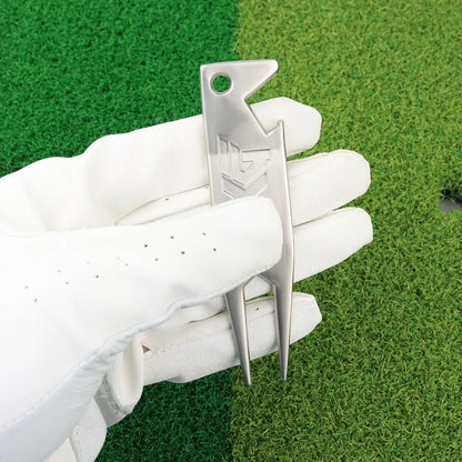 Essential Golf Tool: 2-in-1 Divot Repair Tool and Groove Cleaner