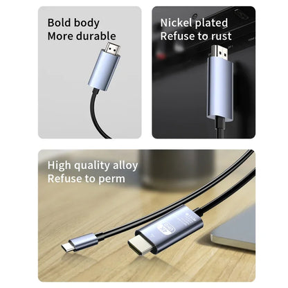 Unnlink USB C HDMI Cable Type-C to HDMI 4K60Hz