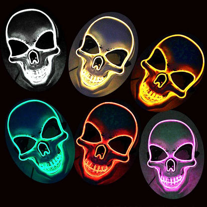 Scary LED Skull Mask: Light Up Your Halloween
