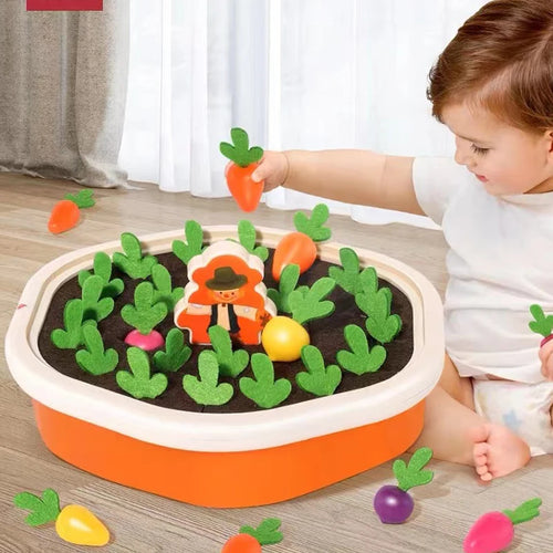 Baby Montessori Educational Toy Set – Pull Carrot Learning Toys for Kids