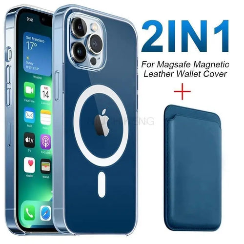 Magnetic Leather Wallet Case: Protect and Organize Your iPhone