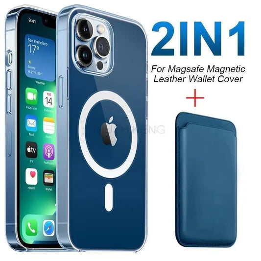 Magnetic Leather Wallet Case: Protect and Organize Your iPhone
