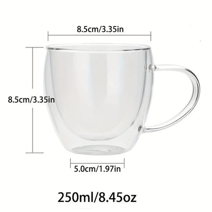 Elegant Double-Walled Glass Coffee Mug