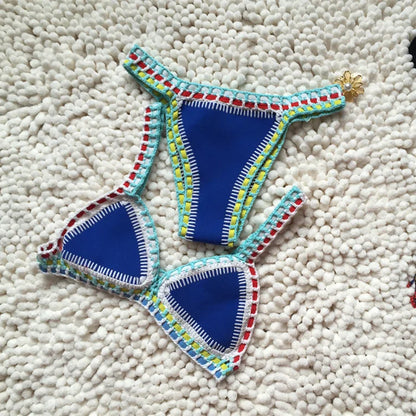 Tohuu Hand Knitted Bikini Swimsuit Summer Bikini Set for Pool Split Bikini Set Low Waist Swimsuit Bathing Suit for Vacation Summer Beach carefully