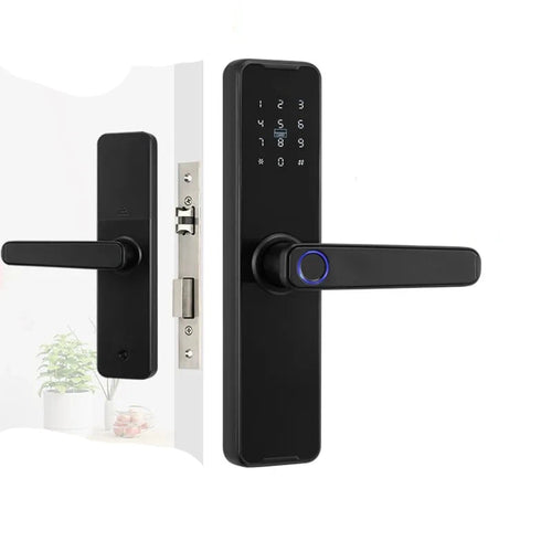 RAYKUBE Biometric Fingerprint Door Lock K7 Pro+ Smart Lock Tuya App Remote Unlocking Keyless Lock Electronic Door Lock