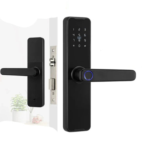 RAYKUBE Biometric Fingerprint Door Lock K7 Pro+ Smart Lock Tuya App Remote Unlocking Keyless Lock Electronic Door Lock
