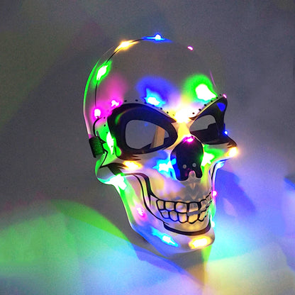 Glow-in-the-Dark Skull Mask: Illuminate Your Halloween