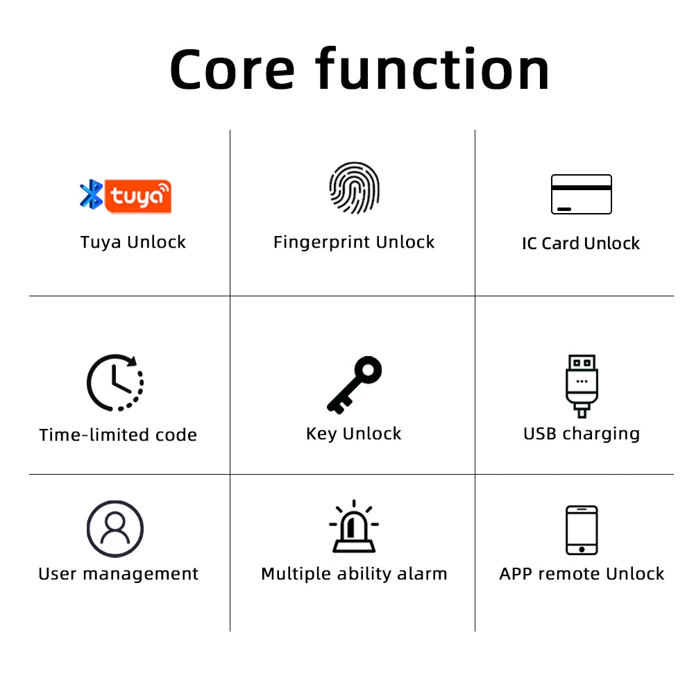 RAYKUBE M5 Smart Fingerprint Door Lock with APP/Bluetooth Unlock