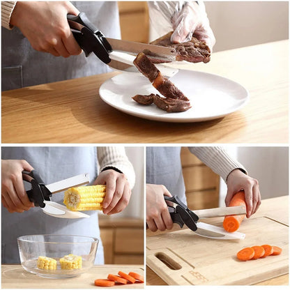 Versatile Kitchen Tool: Separable Stainless Steel Scissors
