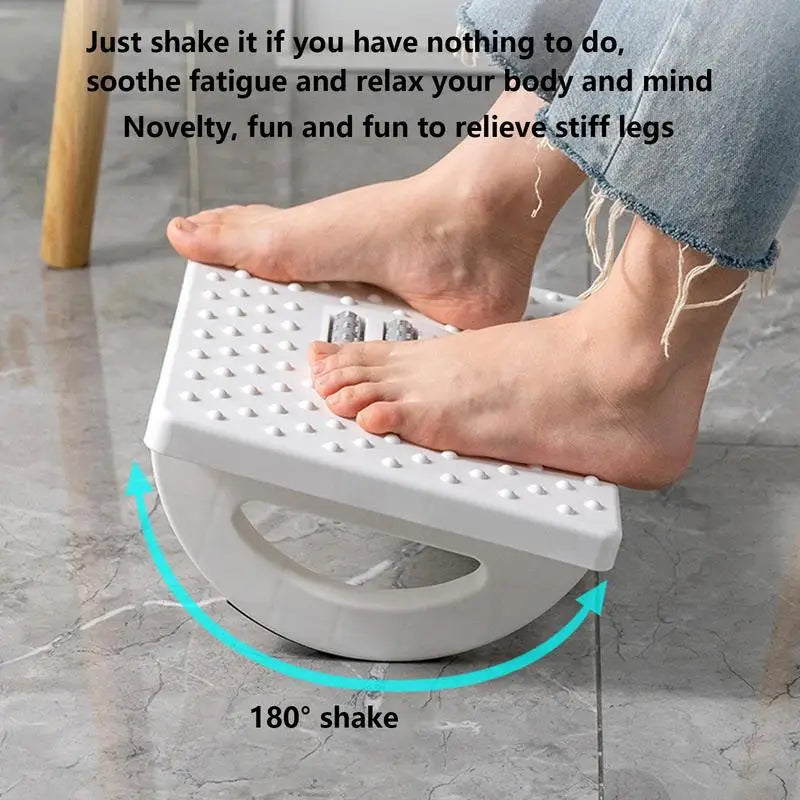 Ergonomic Foot Rest with Massage Rollers – Portable Comfort for Home and Office