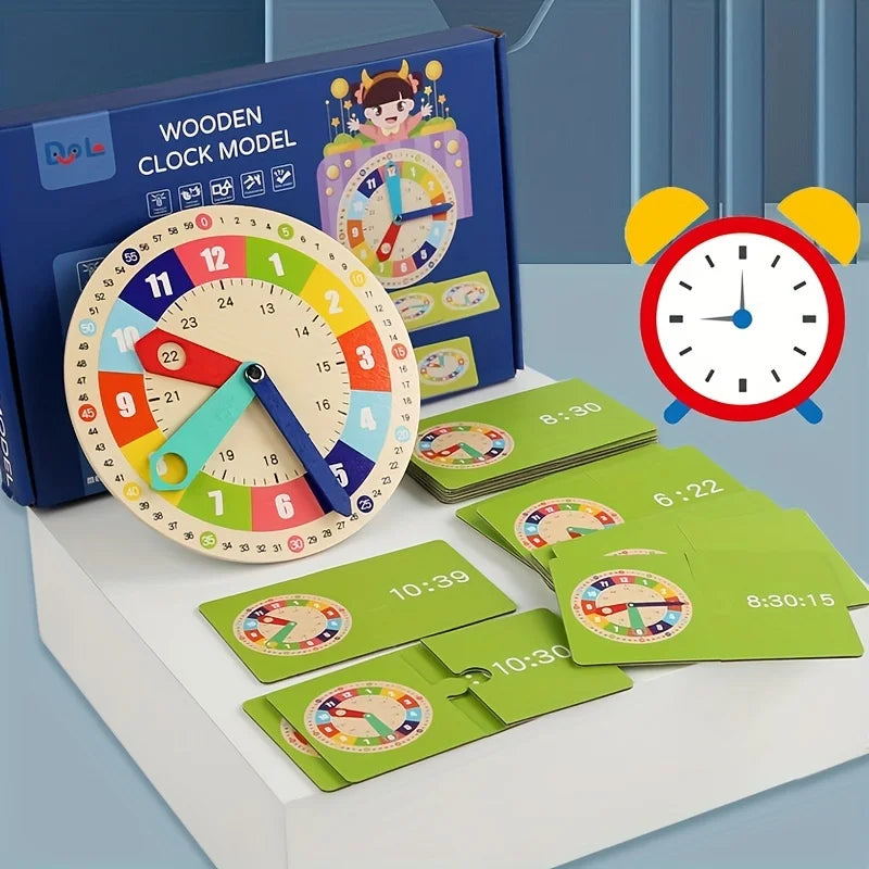 Fun and Educational Montessori Clock Matching Game Toy Set