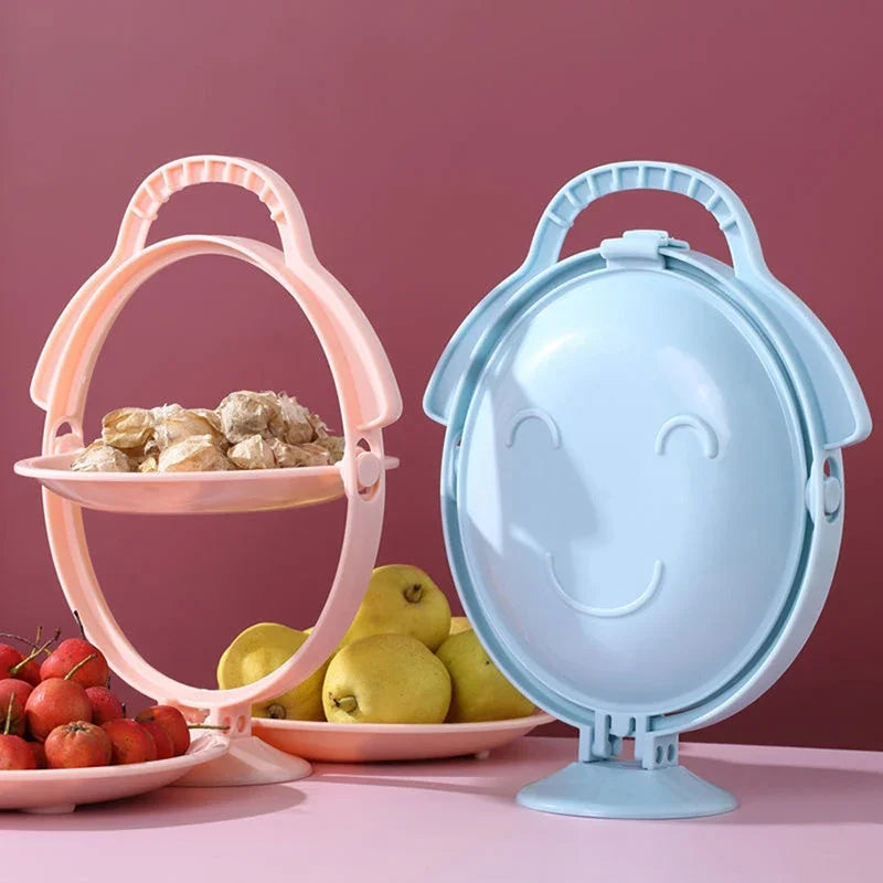 Versatile Double-Layer Fruit Tray: Elevate Your Table
