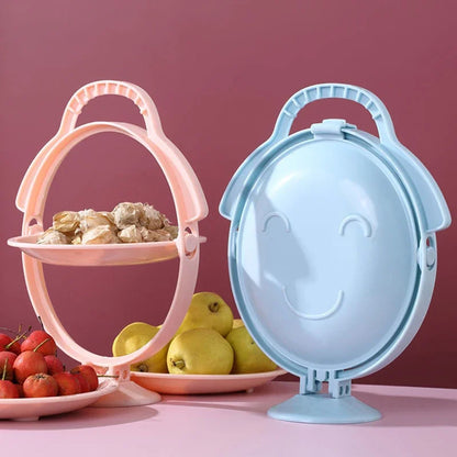 Versatile Double-Layer Fruit Tray: Elevate Your Table