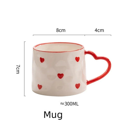 Heart Ceramic Coffee Mug