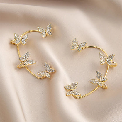 Sparkling Butterfly Ear Cuffs: A Piercing-Free Alternative