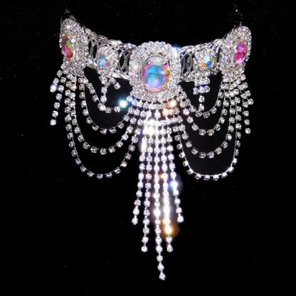Stonefans Crystal Tassel Arm Chain Bracelet