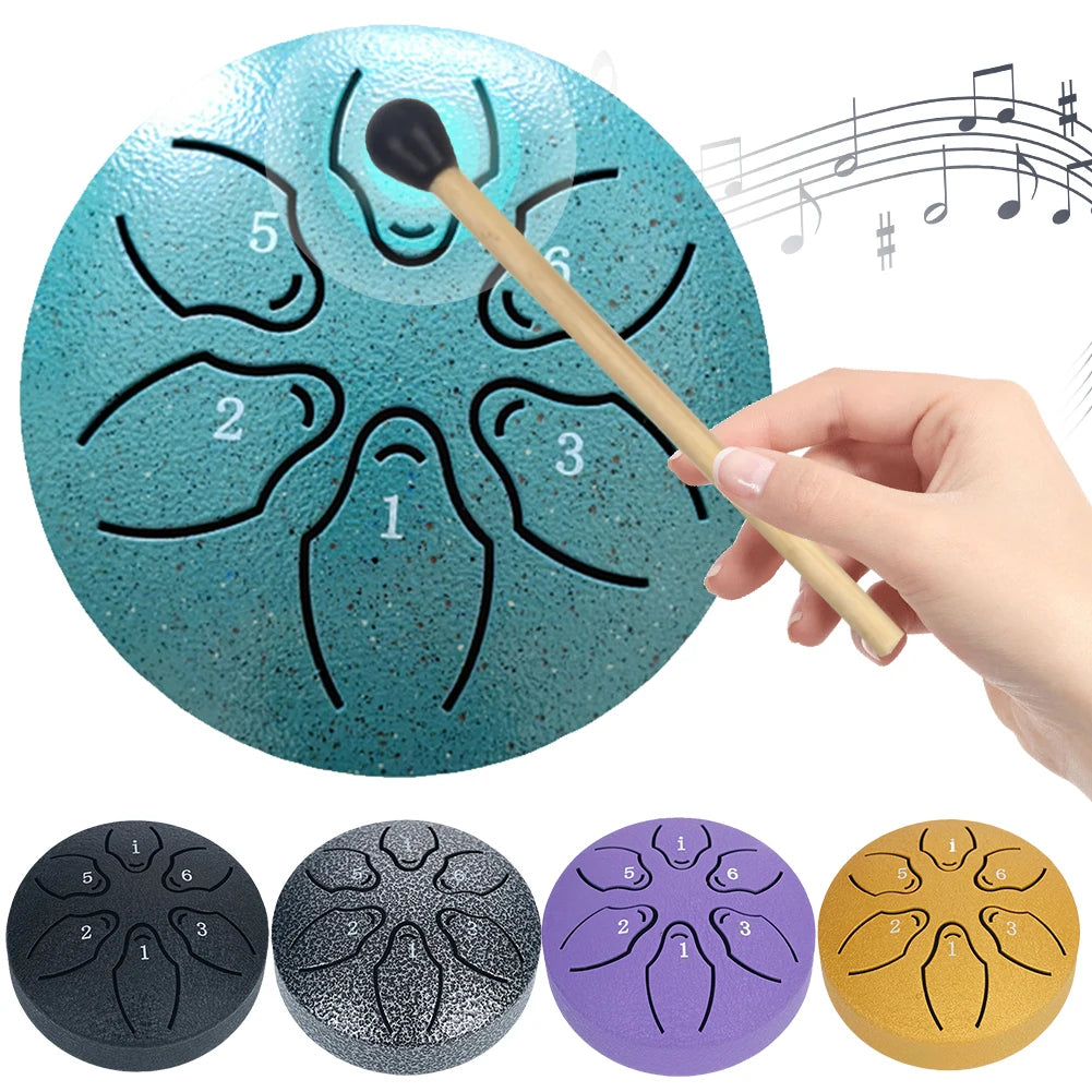 Portable Steel Tongue Drum: Harmonious Sounds for Relaxation