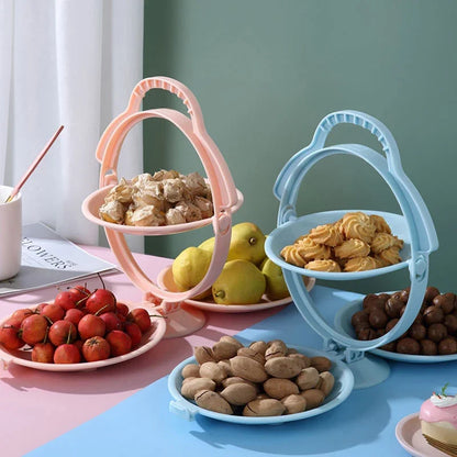 Versatile Double-Layer Fruit Tray: Elevate Your Table