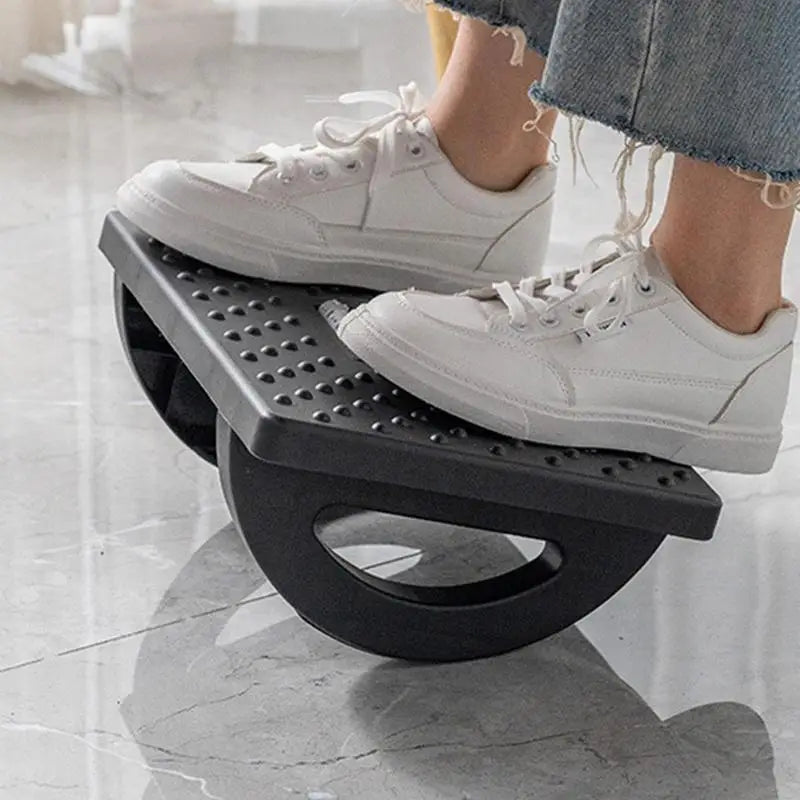Ergonomic Foot Rest with Massage Rollers – Portable Comfort for Home and Office