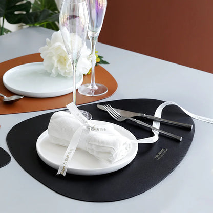 Stylish PU Leather Placemats and Coasters