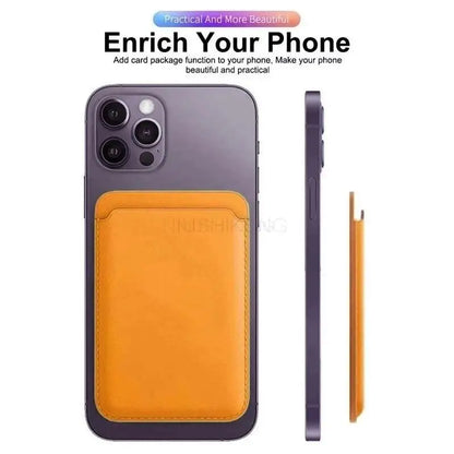 Magnetic Leather Wallet Case: Protect and Organize Your iPhone