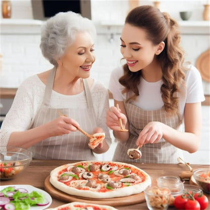 Sliding Pizza Peel Shovel - Foldable Wooden Handle for Easy Baking