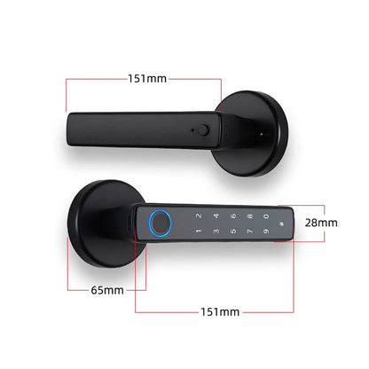 wafu Tuya Smart Fingerprint Door Lock Bluetooth Keyless Entry Security Lock