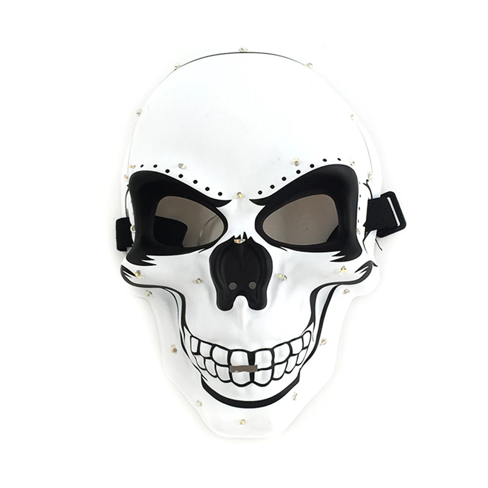Glow-in-the-Dark Skull Mask: Illuminate Your Halloween