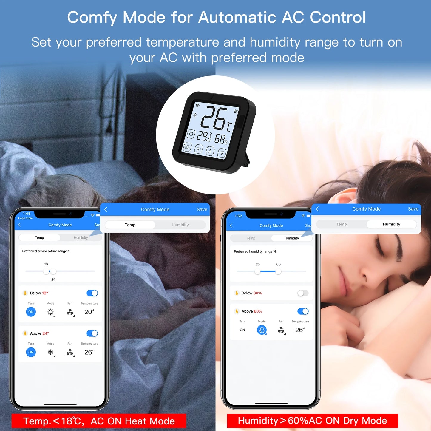 MOES Tuya WiFi IR Thermostat Controller with LCD Touch Screen and Alexa Compatibility